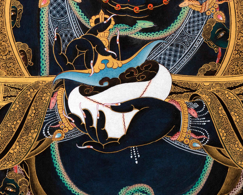 Sakya Mahakala Print | Traditional Himalayan Art