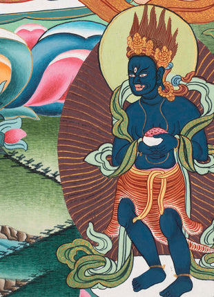Female Green Tara Thangka | Decorative Art