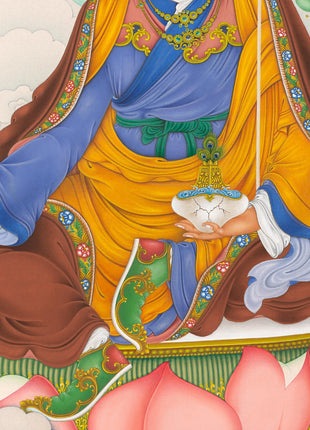 Guru Padmasambhava Thangka | Tibetan Thangka Canvas Print