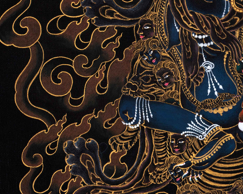 Troma Nagmo Practice Thangka | Traditional Tibetan 24K Gold Painting