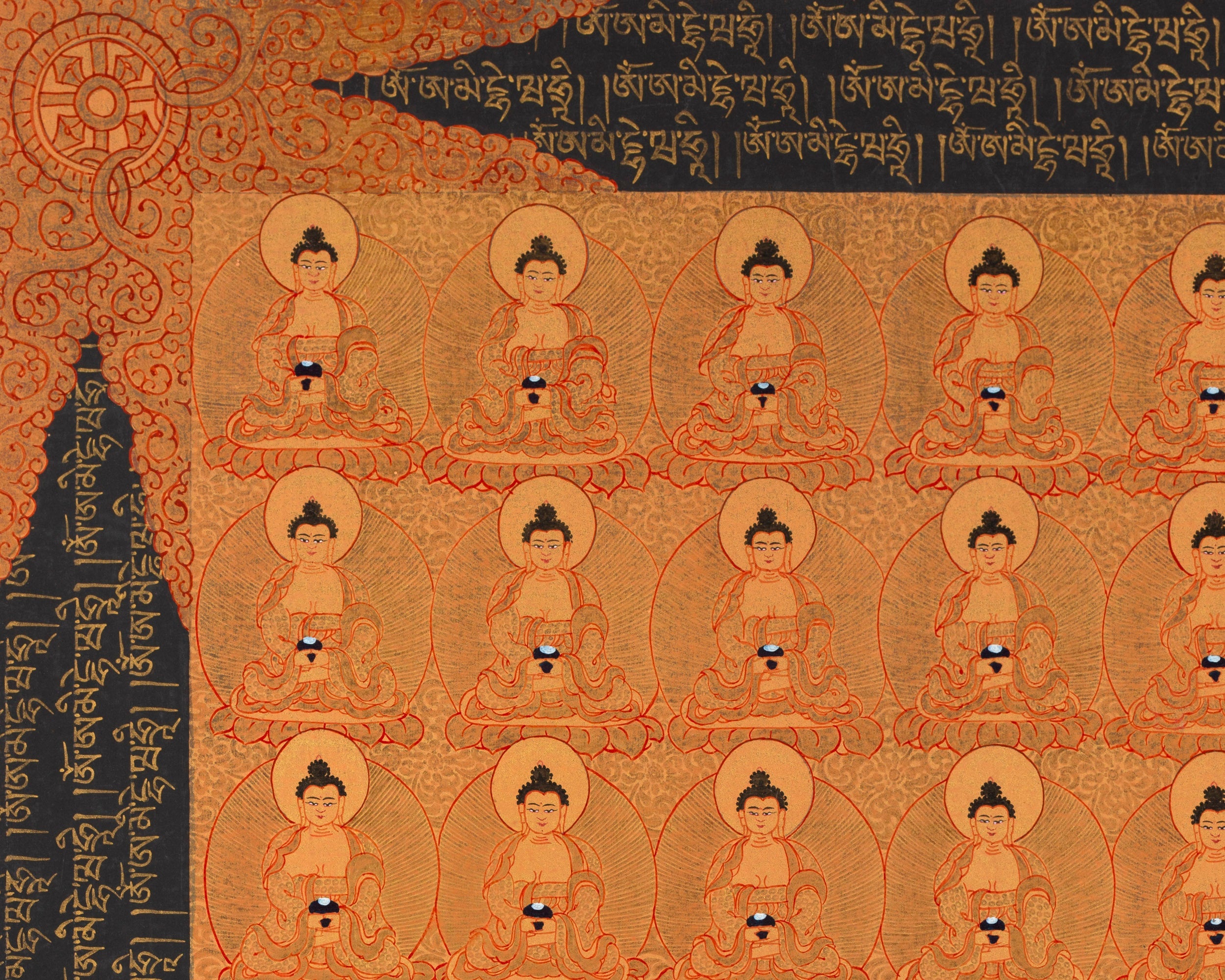 108 Amitabha Buddha Thangka | Traditional Tibetan Art | Wall Decors