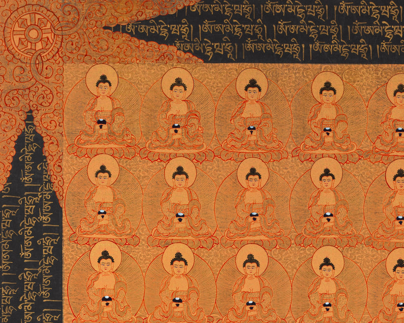 108 Amitabha Buddha Thangka | Traditional Tibetan Art | Wall Decors