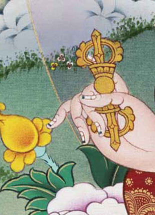 Guru Rinpoche Thangka Print | Lotus Born Master | Crafts Gifts Nepal