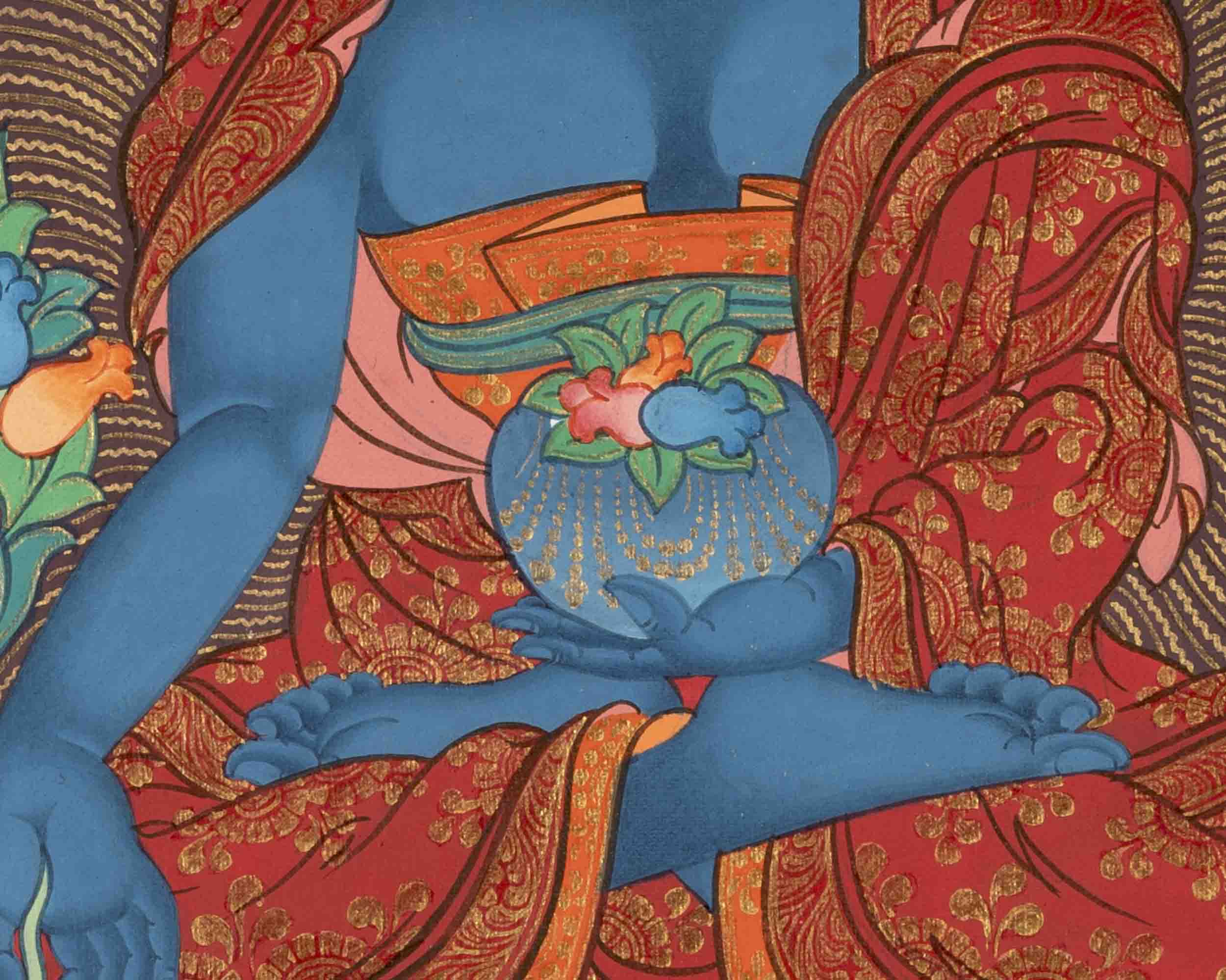 Medicine Buddha | Healing Buddha Thangka | Traditional Tibetan Paint