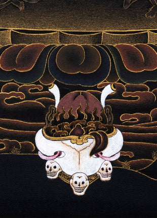 Vajrakilaya Thangka | Dorje Phurba  | 24K Gold Tibetan Yidam Art