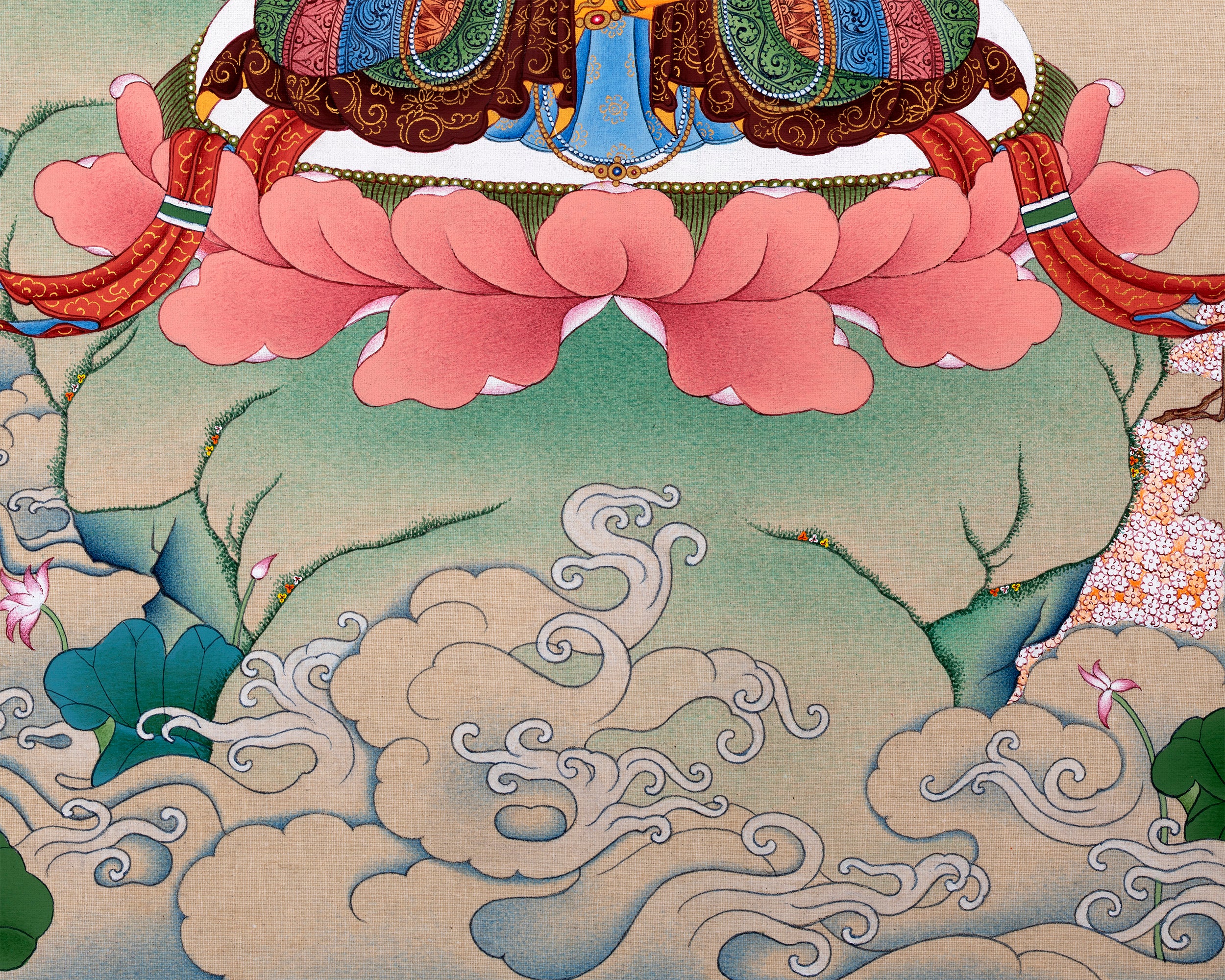 Manjushri, Manjushree Thangka, Tibetan Thangka Painting
