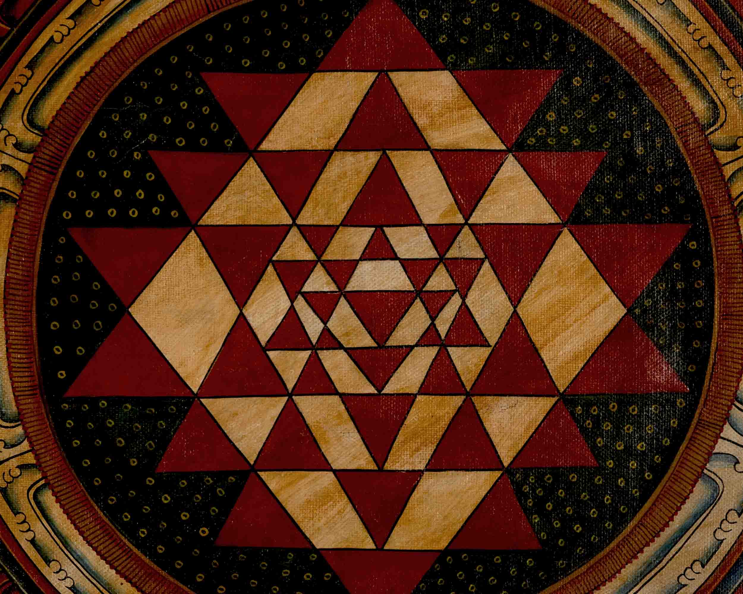 Tibetan Kalachakra Mandala Thangka | Traditional Art Thangka