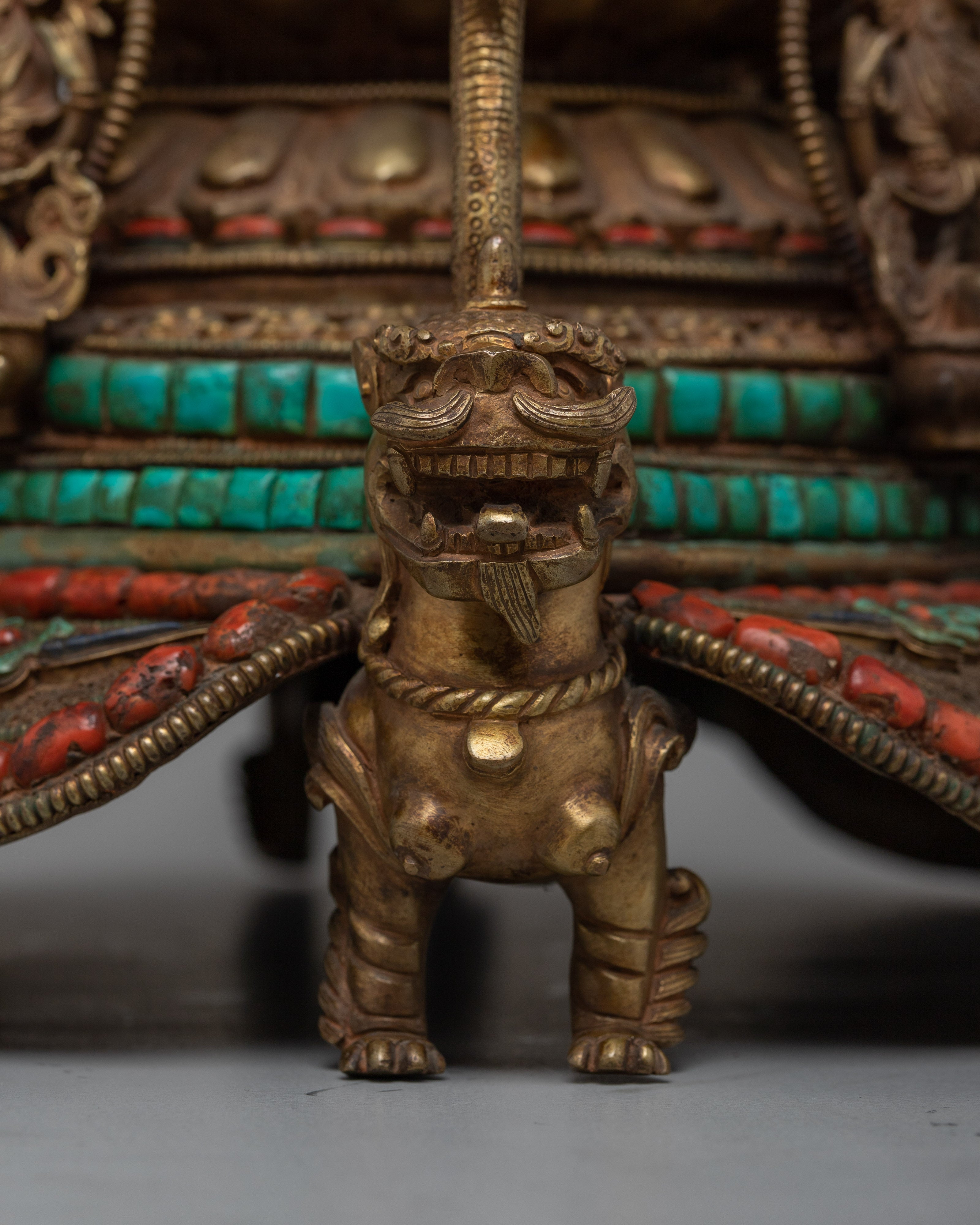 Copper Dharmadhatu With Vajra | Traditional Buddhist Symbols