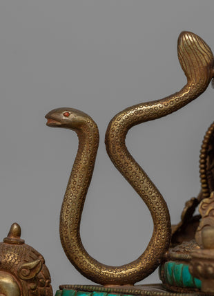 Copper Dharmadhatu With Vajra | Traditional Buddhist Symbols