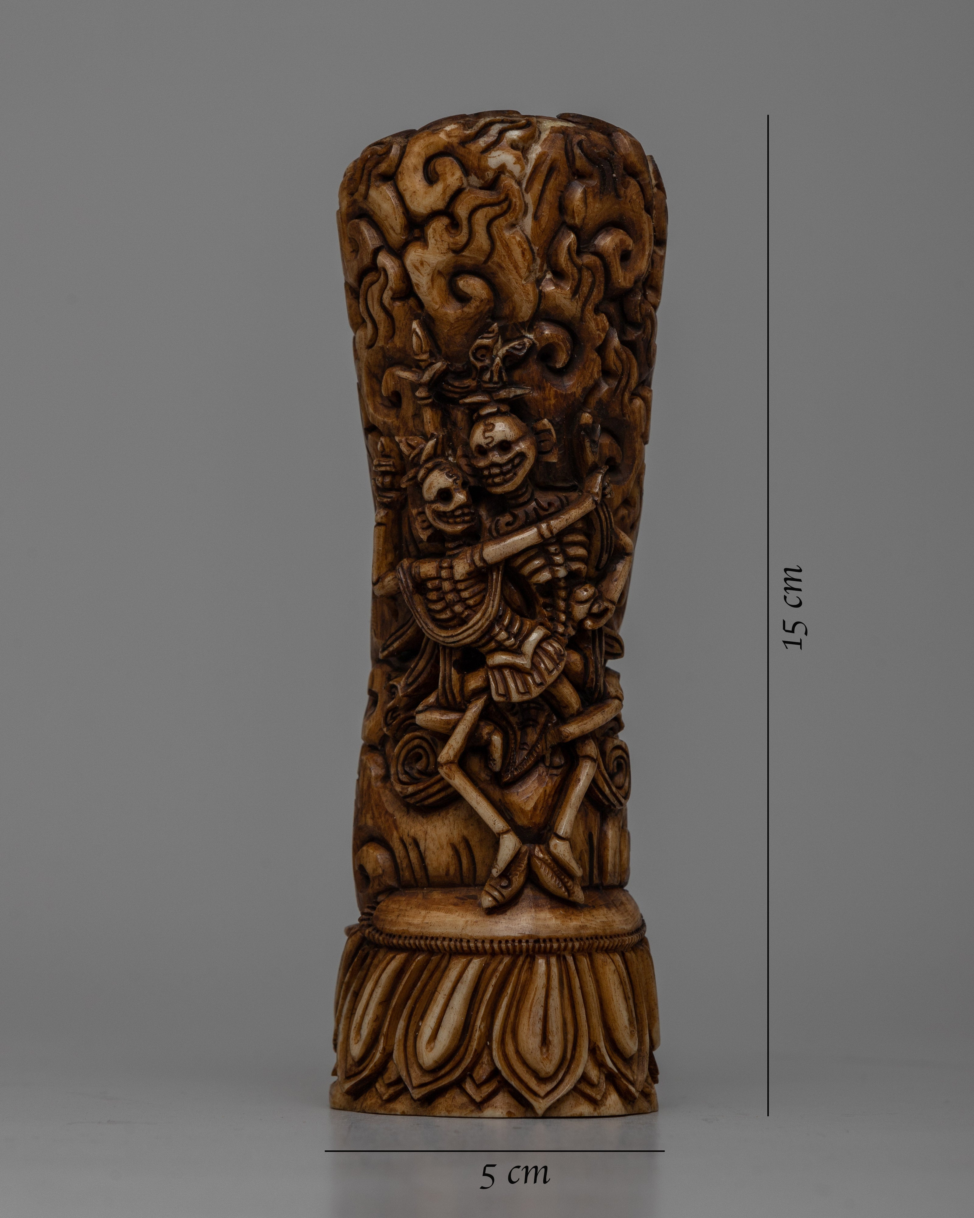 Chitipati Seal Stamp | Symbolic Buddhist Skeleton Lords