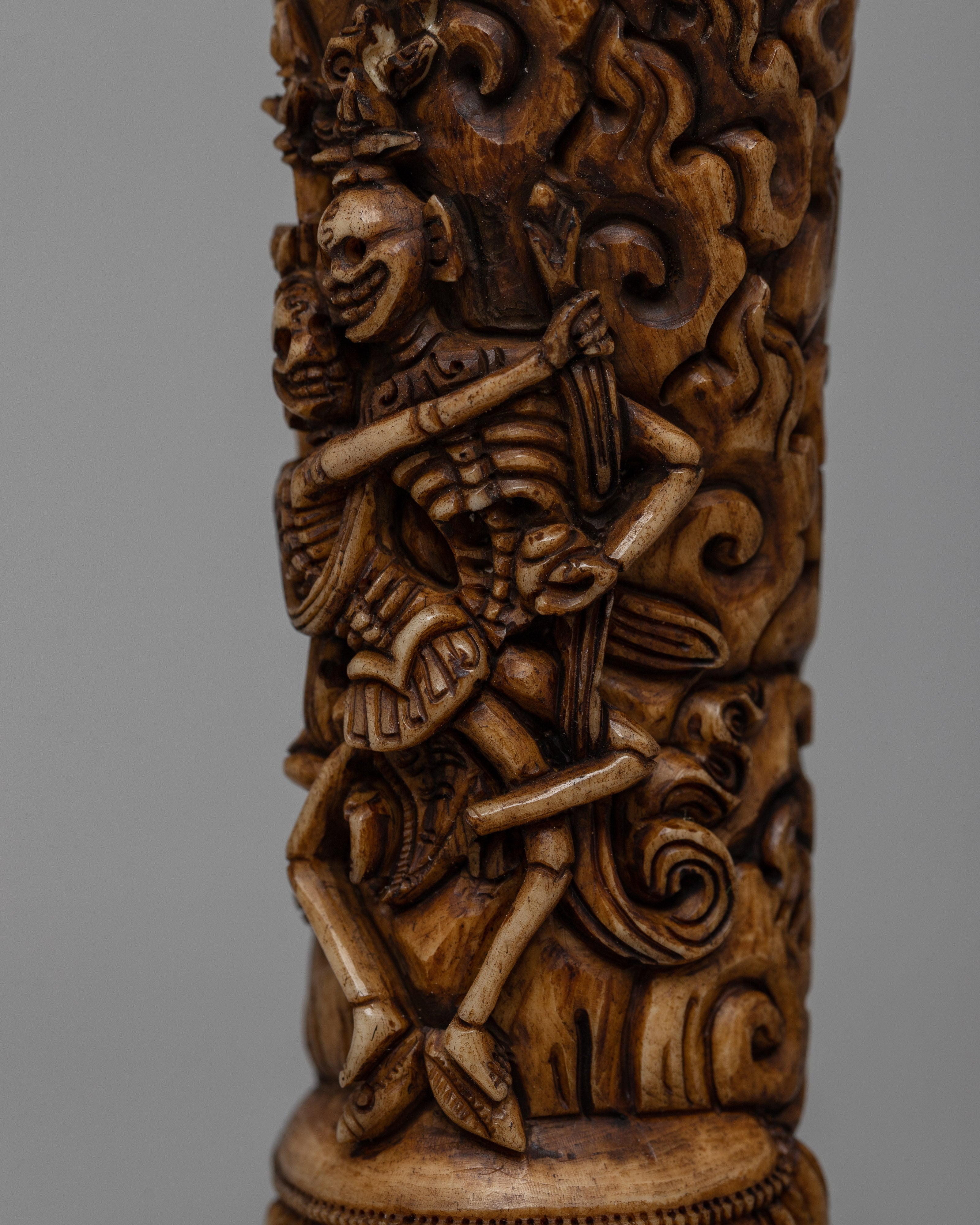 Chitipati Seal Stamp | Symbolic Buddhist Skeleton Lords