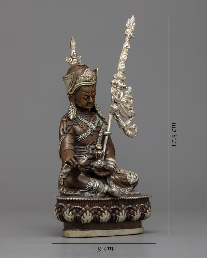 Guru Rinpoche Copper Statue | Machine-Made Tibetan Buddhism Art