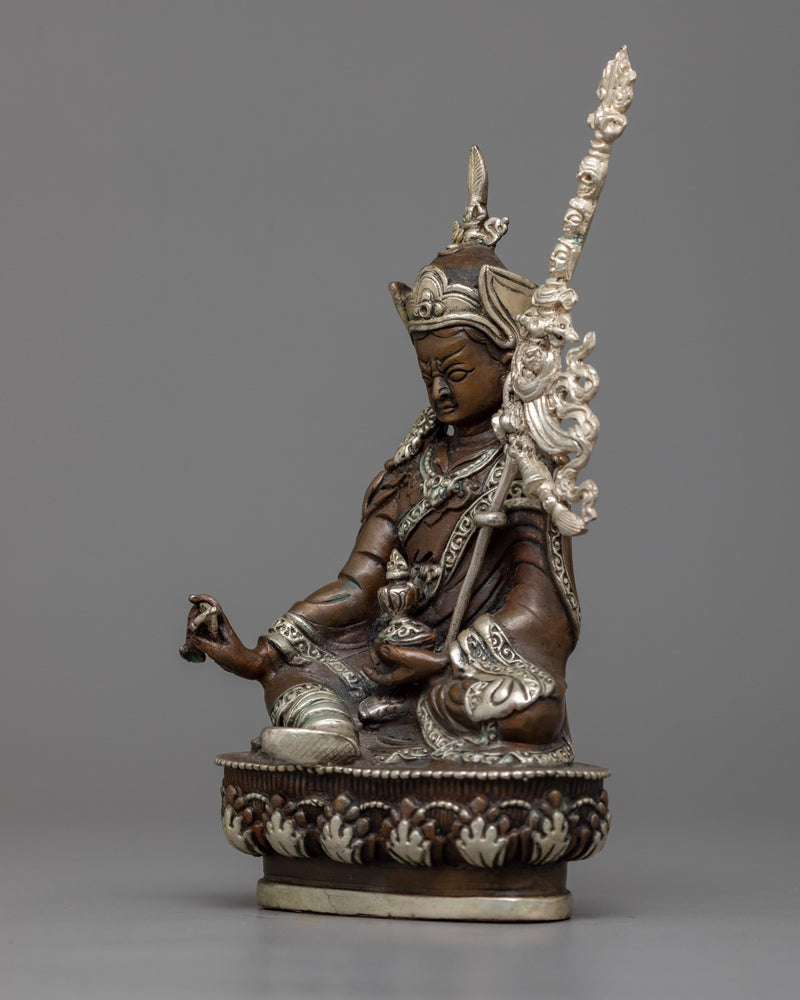 Guru Rinpoche Copper Statue | Machine-Made Tibetan Buddhism Art