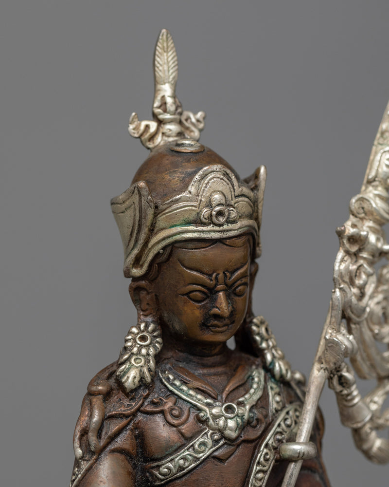 Guru Rinpoche Copper Statue | Machine-Made Tibetan Buddhism Art