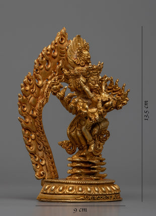 Machine made Hevajra Consort Statue | Mystical Union Statue