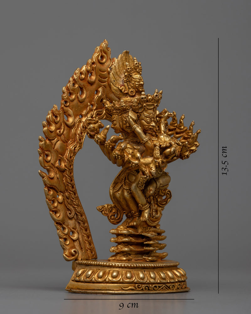 Machine made Hevajra Consort Statue | Mystical Union Statue