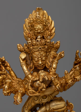 Machine made Hevajra Consort Statue | Mystical Union Statue