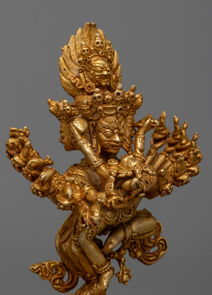 Machine made Hevajra Consort Statue | Mystical Union Statue
