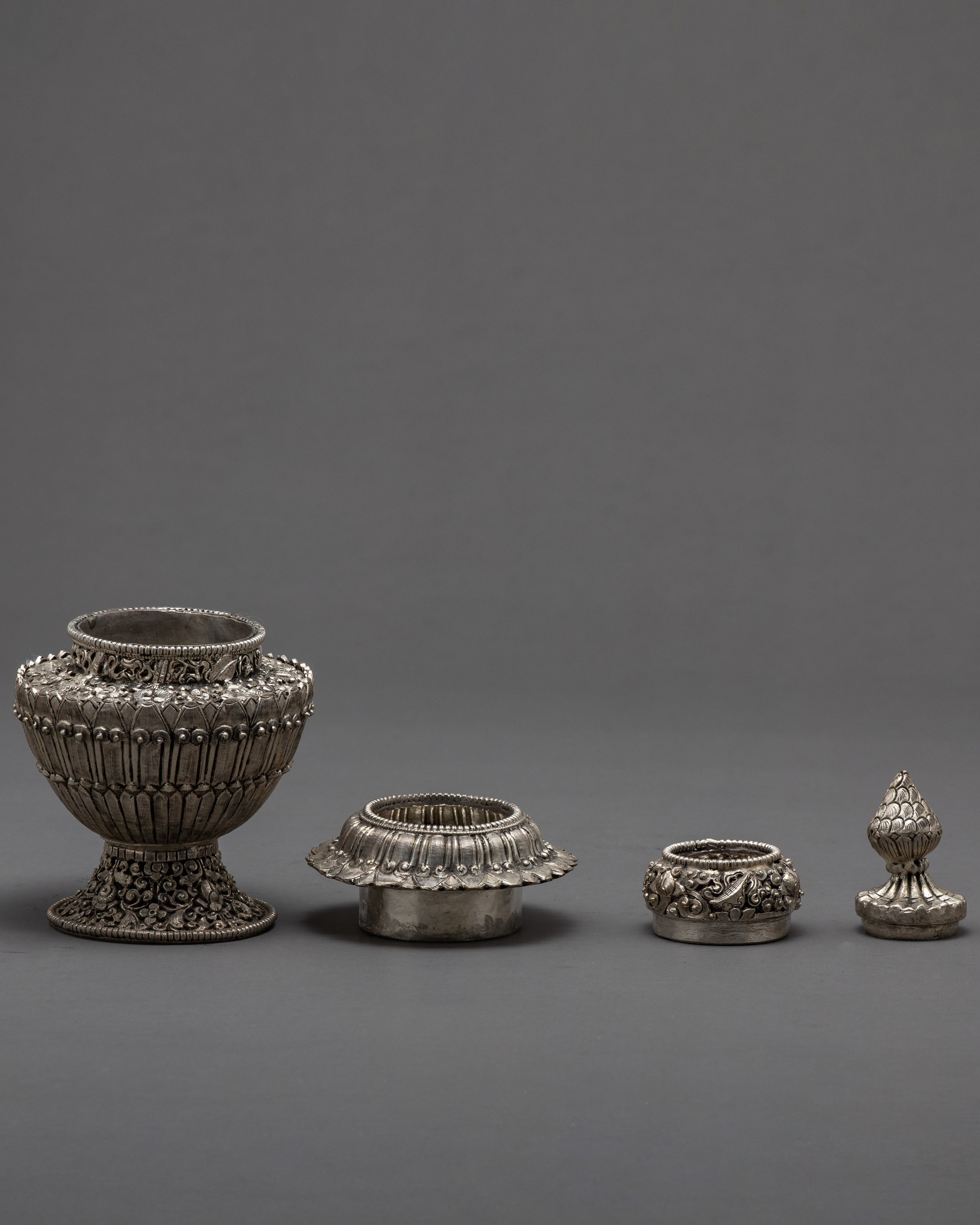 Handcrafted Dhupur Rice Pot | Buddhist Rice Offering Bowl | Ritual Items