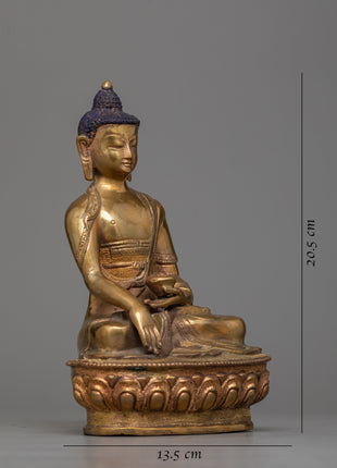 Buddha Shakyamuni Copper Statue |  Symbolizing Universal Compassion and Wisdom