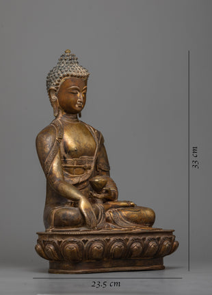 Shakyamuni Buddha Statue with 24K Gold Gilding | Exquisite Manifestation of Sacred Artistry