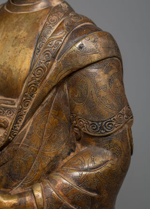 Shakyamuni Buddha Statue with 24K Gold Gilding | Exquisite Manifestation of Sacred Artistry
