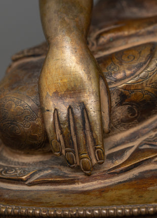 Shakyamuni Buddha Statue with 24K Gold Gilding | Exquisite Manifestation of Sacred Artistry