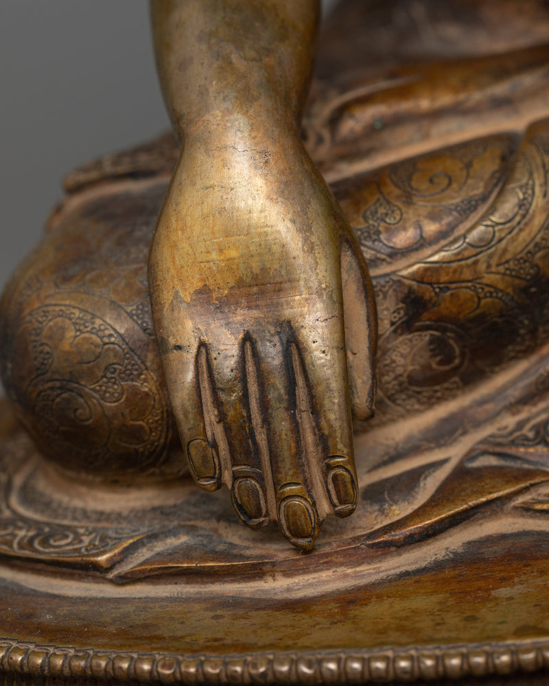 Shakyamuni Buddha Statue with 24K Gold Gilding | Exquisite Manifestation of Sacred Artistry