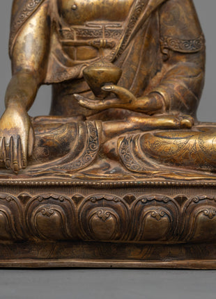 Shakyamuni Buddha Statue with 24K Gold Gilding | Exquisite Manifestation of Sacred Artistry
