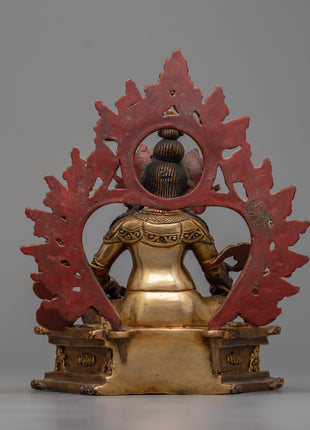 Dzambhala Wealth Buddha Statue | Traditional Nepalese Art