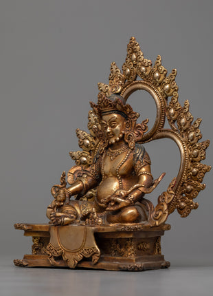 Dzambhala Wealth Buddha Statue | Traditional Nepalese Art