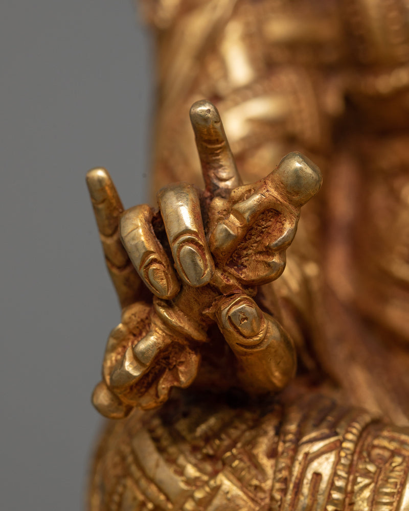 Born From Lotus Guru Rinpoche Statue | Padmasambhava Handmade Sculpture
