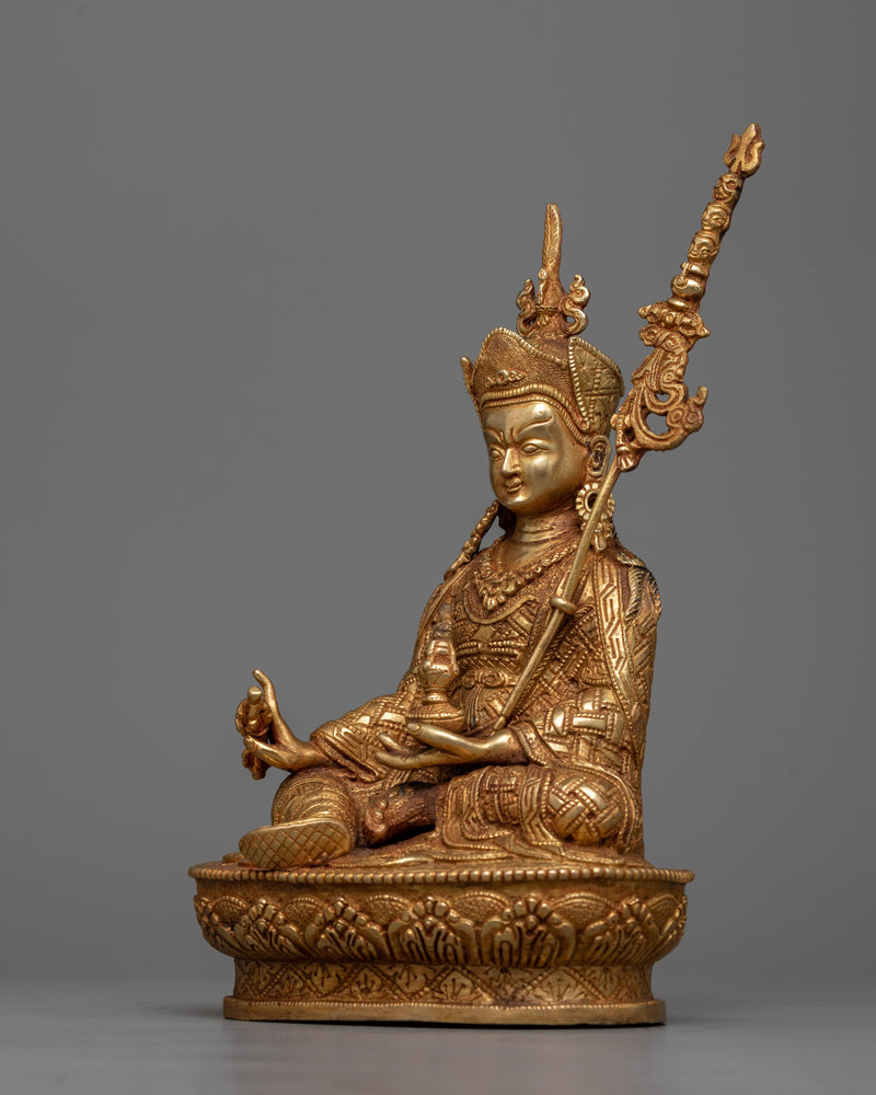 Born From Lotus Guru Rinpoche Statue | Padmasambhava Handmade Sculpture