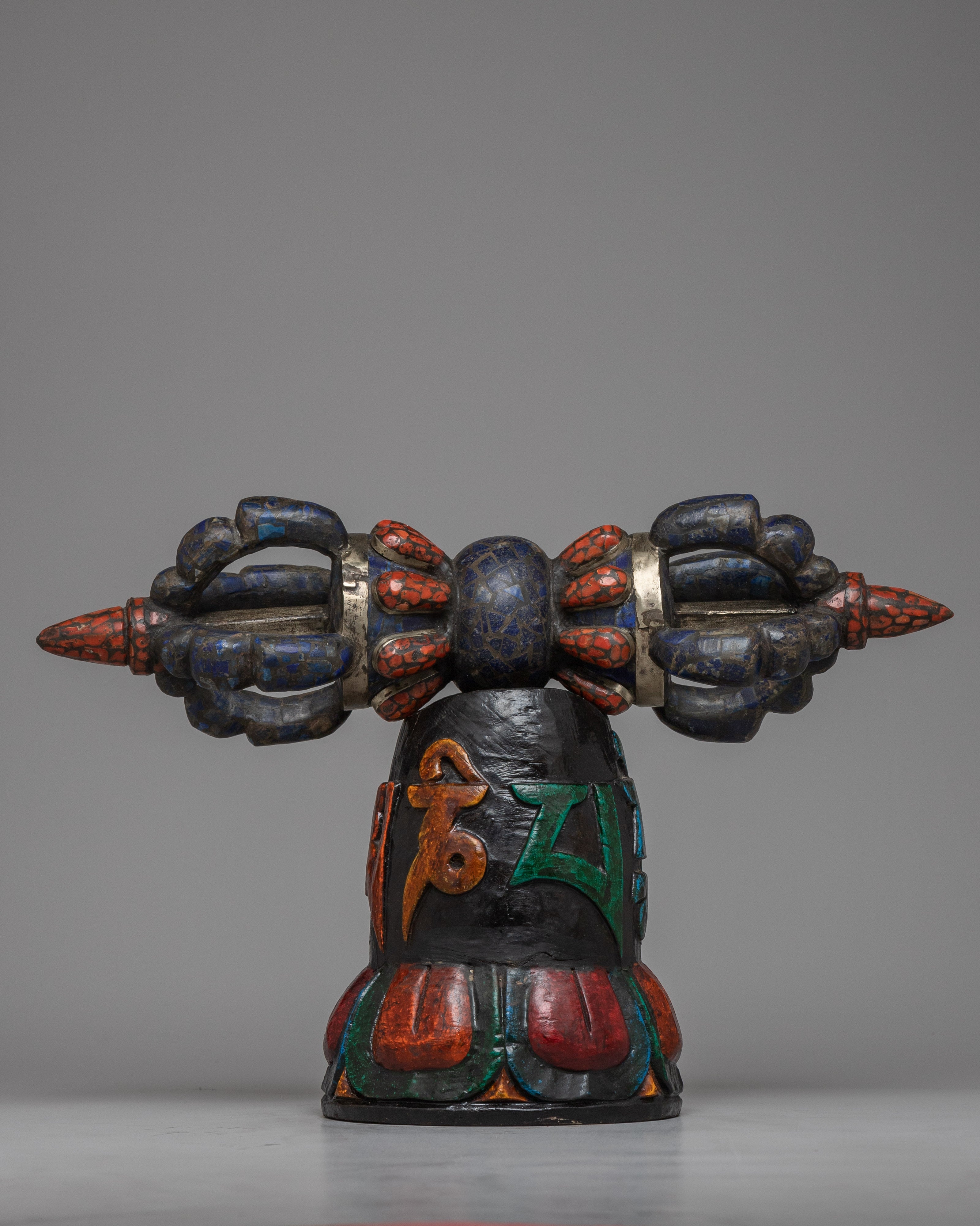 Wooden Base Vajra |  Decorative and Ceremonial Tool