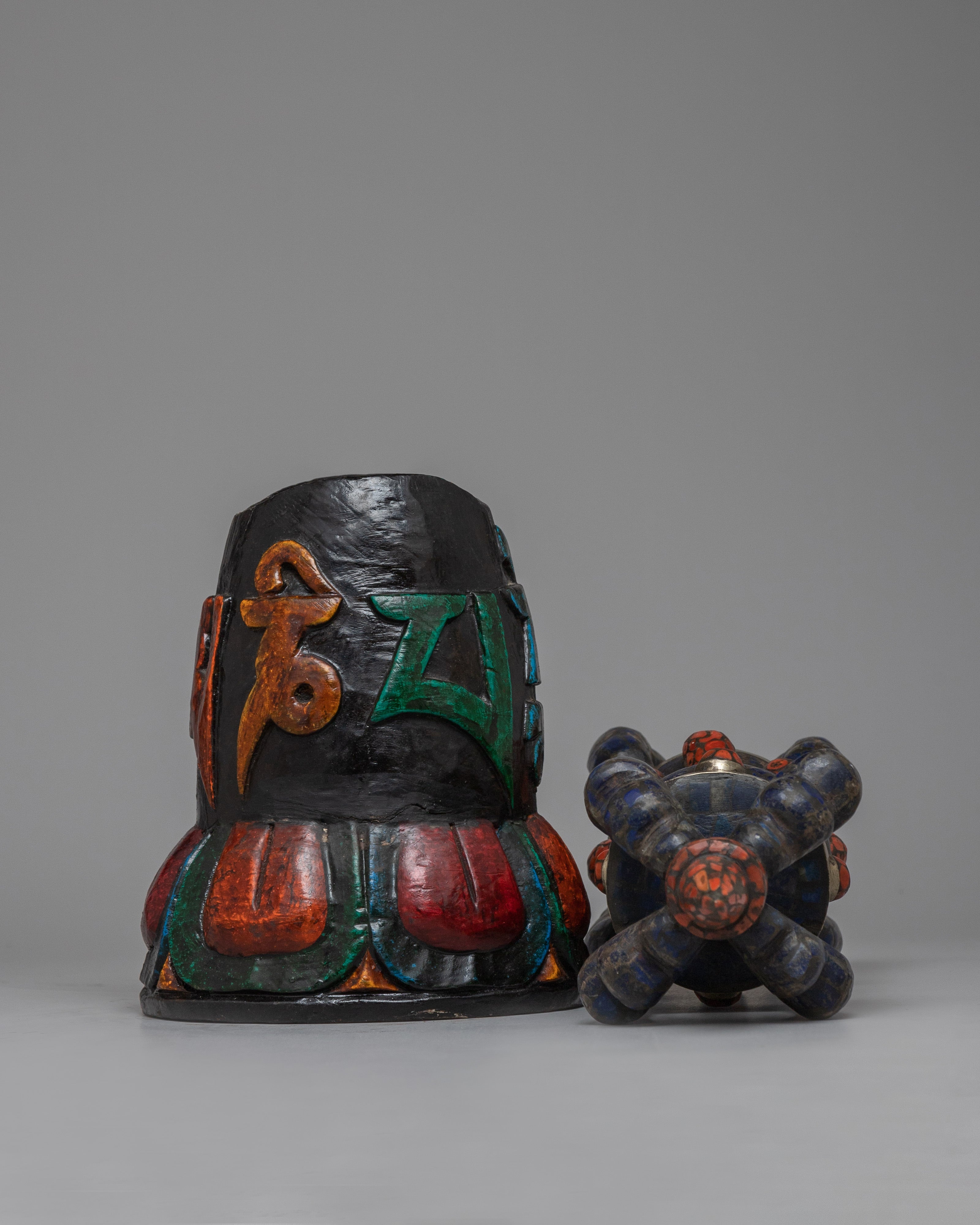 Wooden Base Vajra |  Decorative and Ceremonial Tool