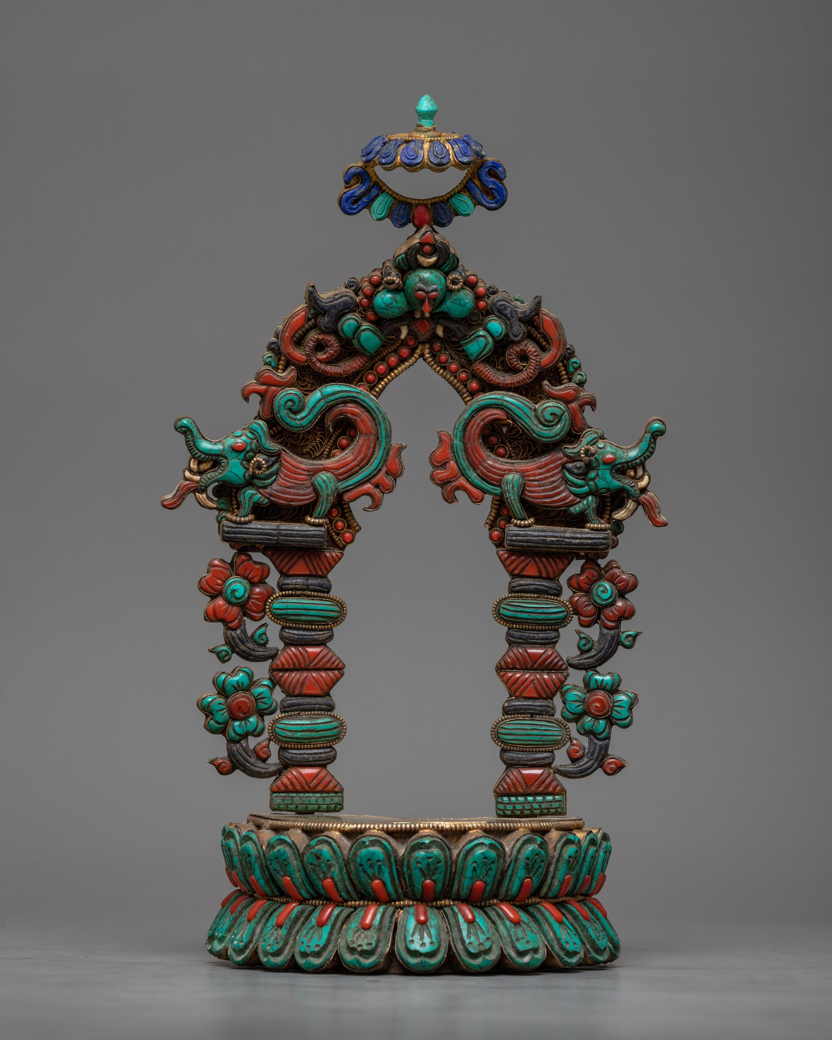 Turquoise Green Tara Statue  |  Compassionate Goddess Figure