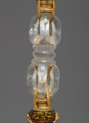 Tibetan Crystal Phurba | Ritual Dagger for Energy Clearing and Protection