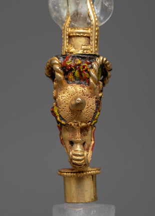 Tibetan Crystal Phurba | Ritual Dagger for Energy Clearing and Protection