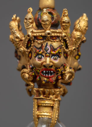 Tibetan Crystal Phurba | Ritual Dagger for Energy Clearing and Protection