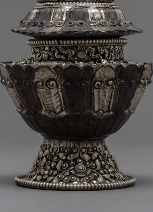 Traditional Buddhist Rice Pot | Handcrafted Neshi Dhupur | Ritual Objects
