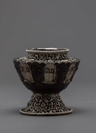 Traditional Buddhist Rice Pot | Handcrafted Neshi Dhupur | Ritual Objects