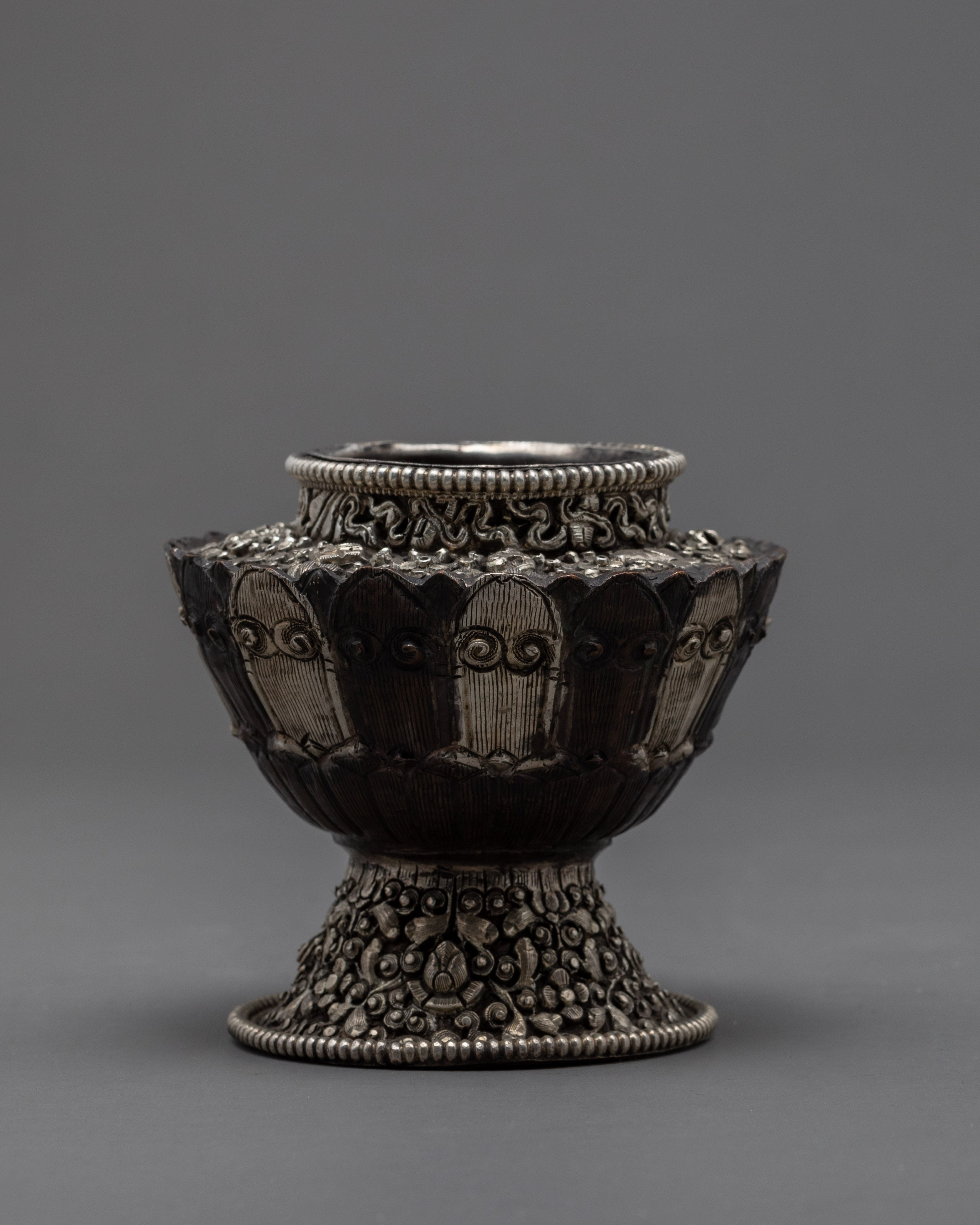 Traditional Buddhist Rice Pot | Handcrafted Neshi Dhupur | Ritual Objects