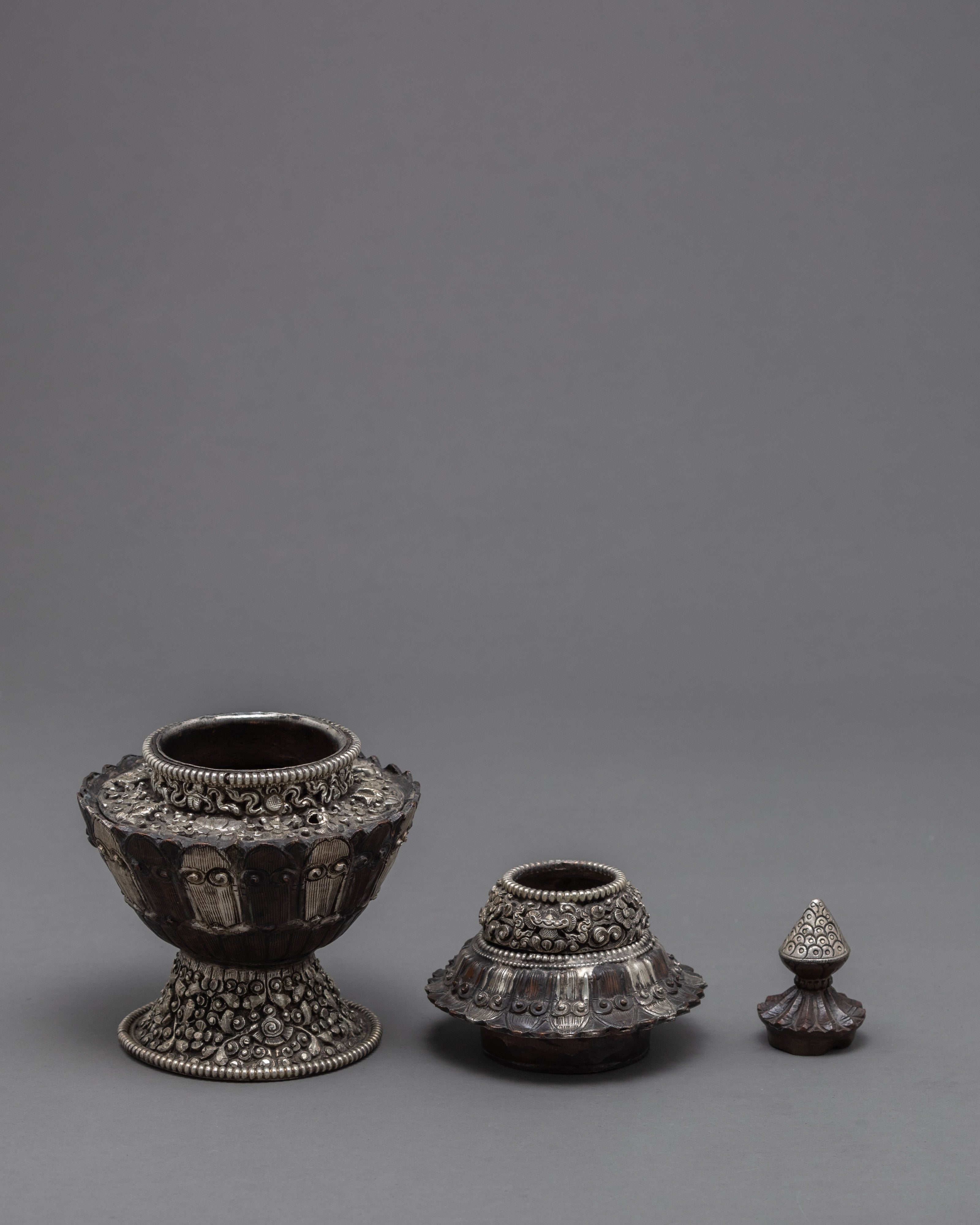 Traditional Buddhist Rice Pot | Handcrafted Neshi Dhupur | Ritual Objects