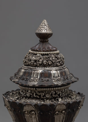 Traditional Buddhist Rice Pot | Handcrafted Neshi Dhupur | Ritual Objects