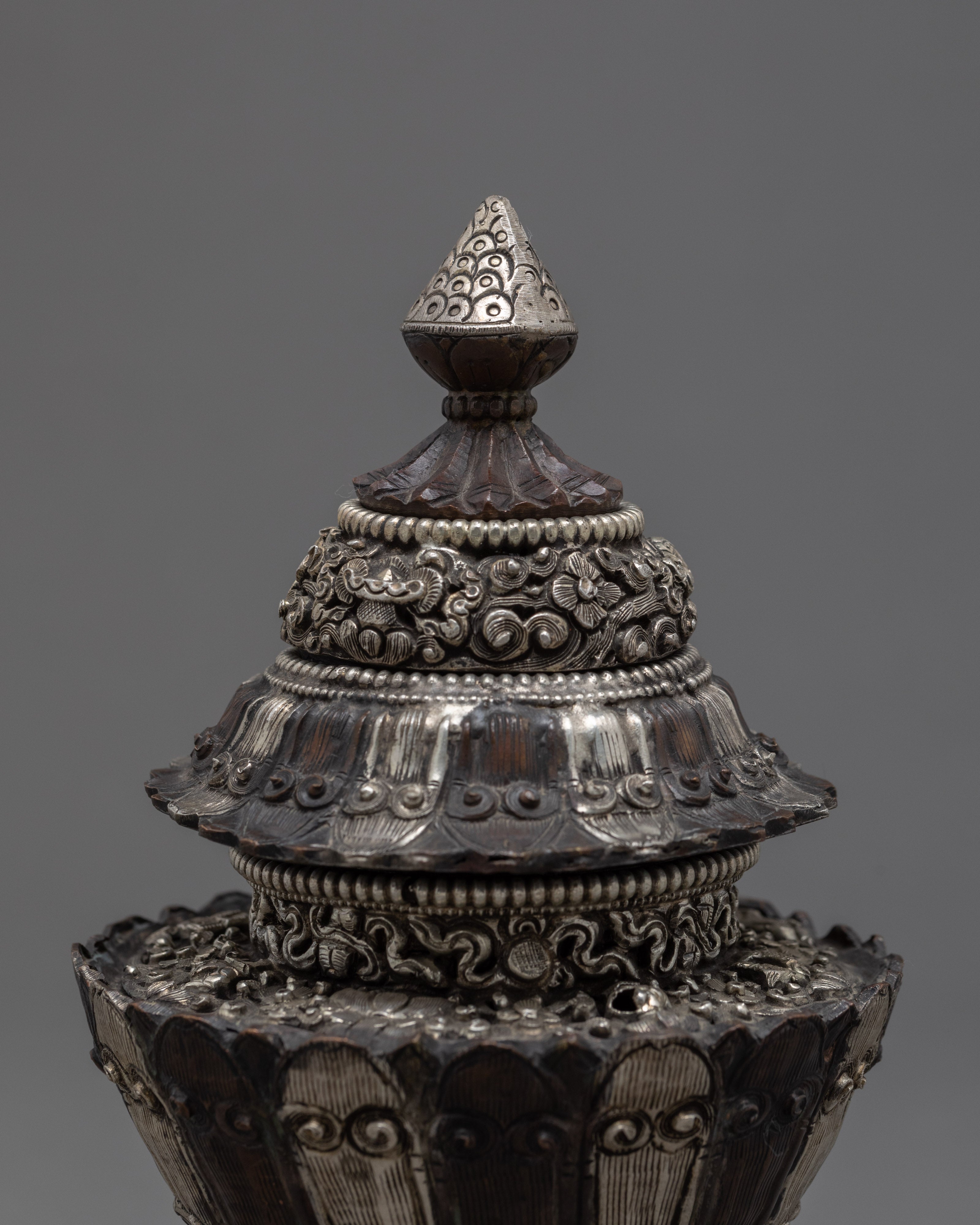 Traditional Buddhist Rice Pot | Handcrafted Neshi Dhupur | Ritual Objects