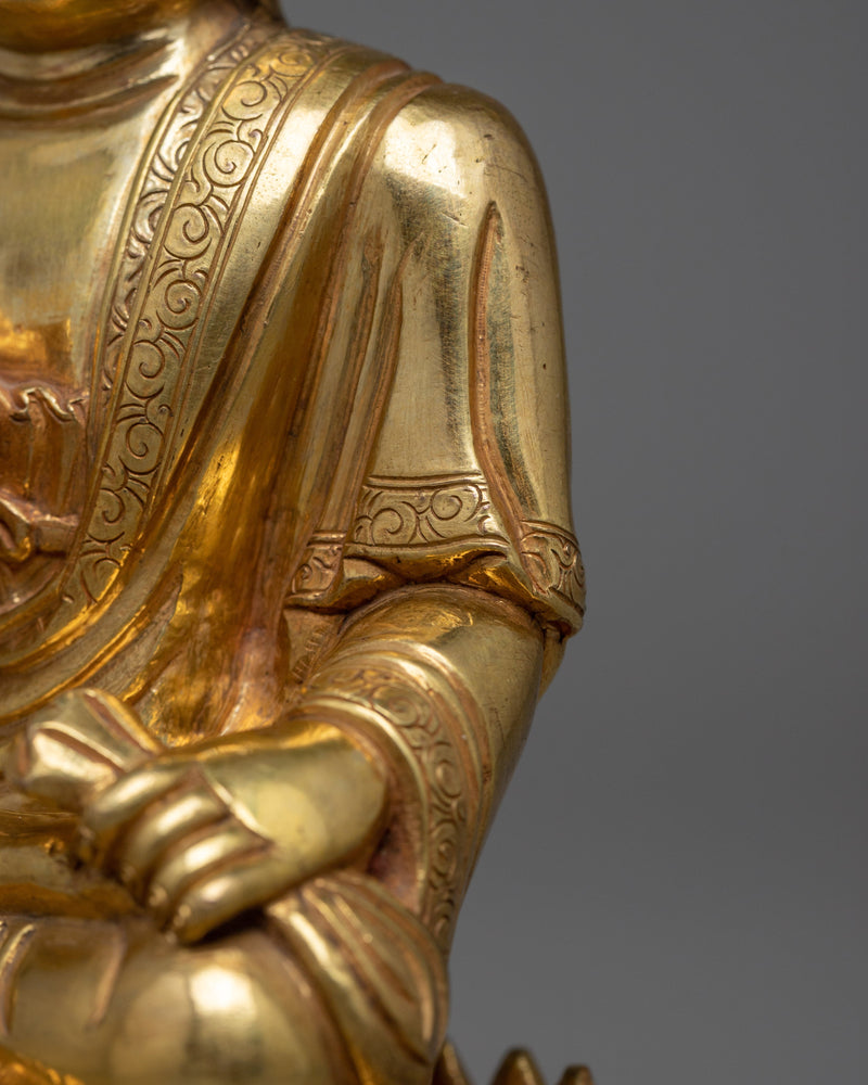Handmade Buddha Copper Statue | Handcrafted Art for Spiritual Practice