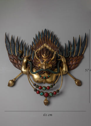 Garuda Decorative Wall Hanging | Handmade Mythological Bird Wall Art