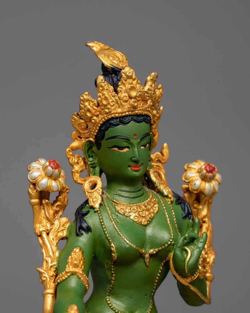 Arya Green Tara Statue | Symbol of Kindness and Strength