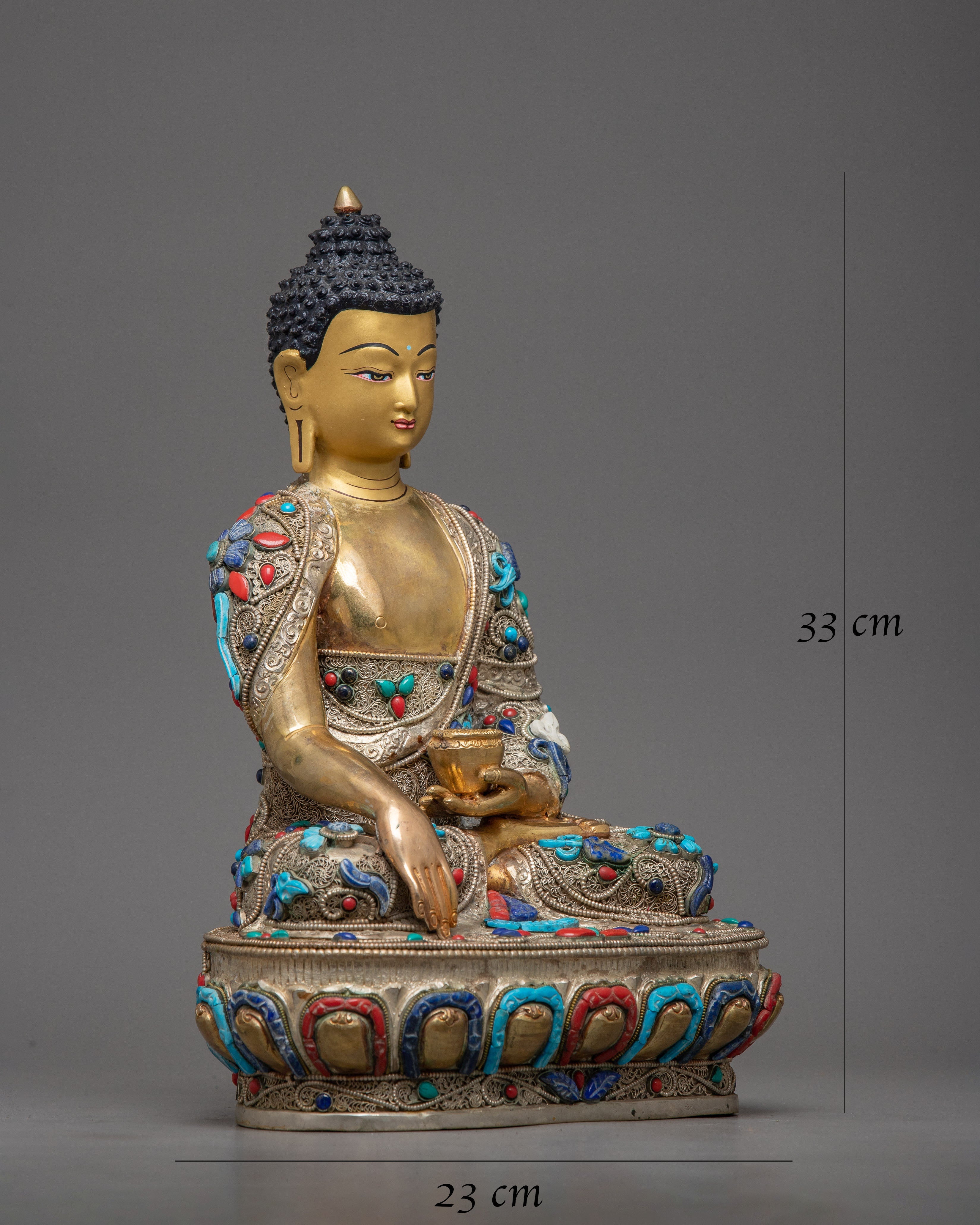 Sacred Copper Shakyamuni Buddha Statue | Symbol of Enlightenment and Compassion