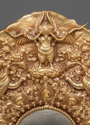 Copper Buddhist Statue Throne | Traditional Craftsmanship for Your Altar"
